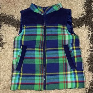 J. KHAKI Plaid Vest- Size 6